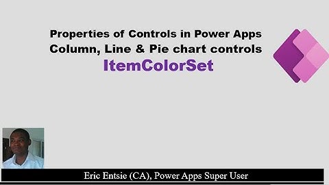 Power Apps Column And Line Chart Control - ItemColorSet Property