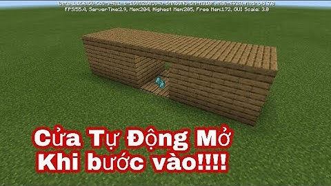 Minecraft : Hướng dẫn làm CÁCH CỬA TỰ ĐỘNG MỞ trong Minecraft || MCPE- Kimori Acian