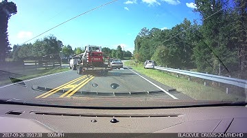 Blackvue dash cam captured accident, front view