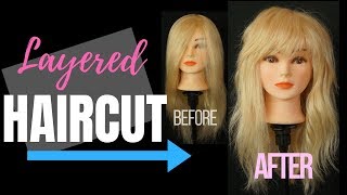 MANNEQUIN MAKEOVER: HOW TO CUT LAYERS IN HAIR! | Brittney Gray