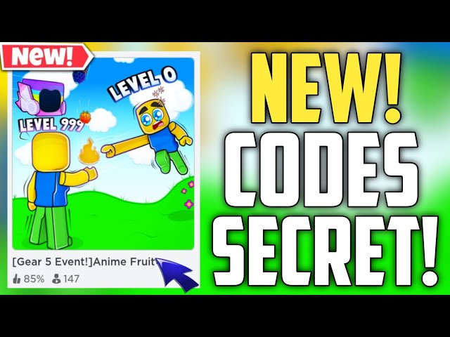 Anime Fruit Simulator New Codes!!  ROBLOX *SECRET* CODES [GEAR 5 EVENT!] 