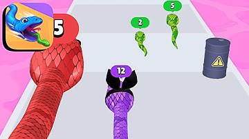 Snake Run Race ​- All Levels Gameplay Android,ios (Levels 71-74)