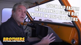 1967-72 Chevy & GMC Truck Glove Box Liner/Insert Removal and Installation
