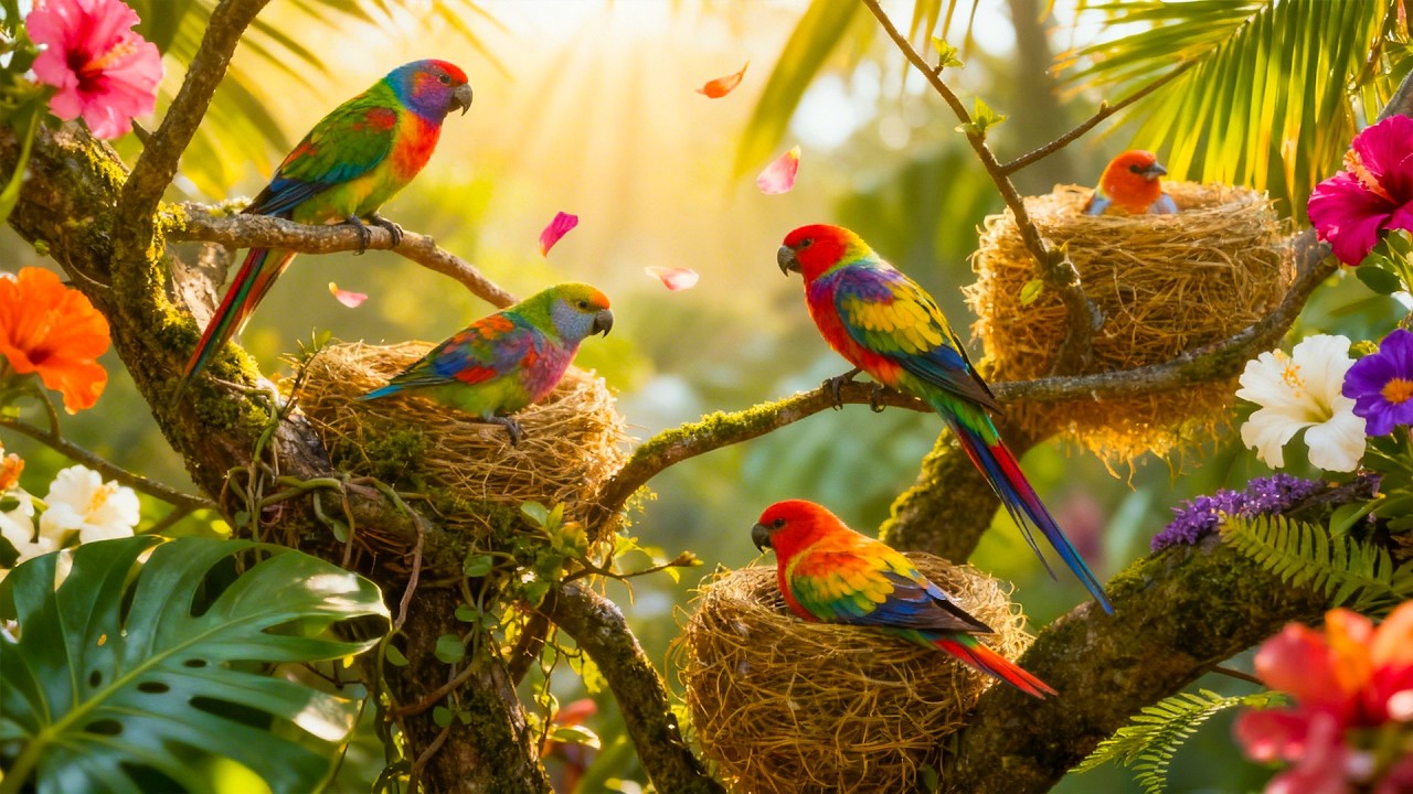 ⚜️ Piano and Birds Chirping: Perfect Sounds for a Peaceful Mind and Deep Sleep 🌈️🎶🦉