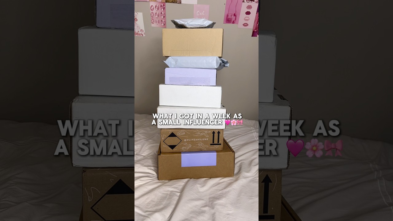 Small influencer pr package unboxing 🩷 