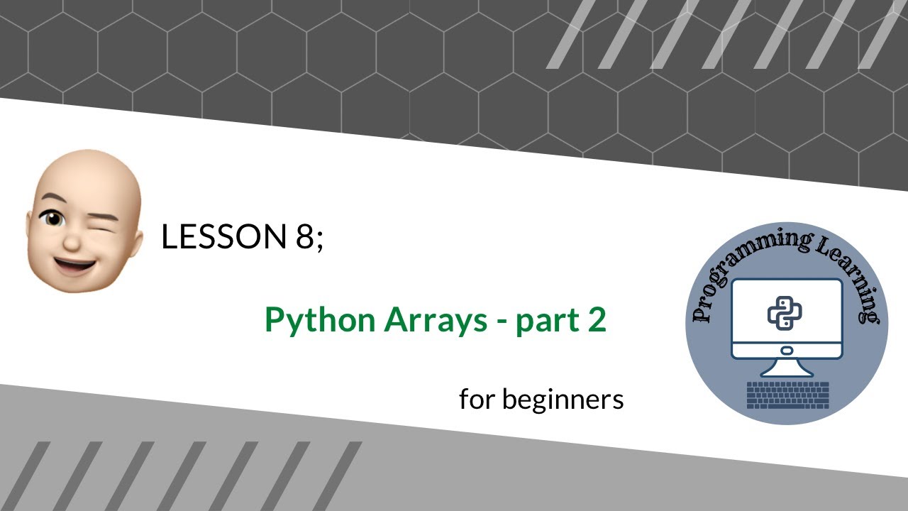 7. Python Arrays - part2 - YouTube