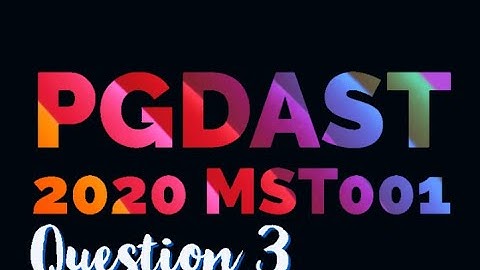 PGDAST assignment 2020 Mst-001 Question 3