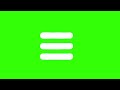 Liquid YouTube Hamburger Menu Button Green Screen Effects Animation