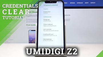 How to Clear Credentials on UMIDIGI Z2 - Remove Licences