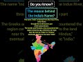 The Story Behind India's Name || Why we call Barath as India #incredibleindia #factshorts