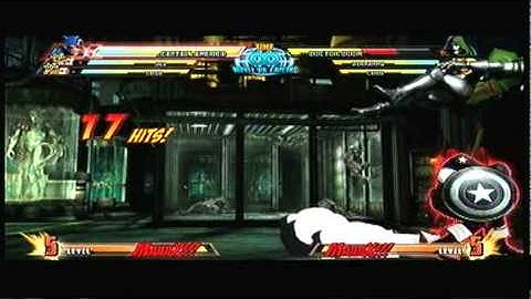 Marvel vs Capcom 3 - Captain American Relaunch Combo Video