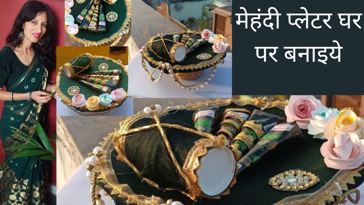 mehandi platter for wedding/mehani platter ideas/mehandi platter in ...