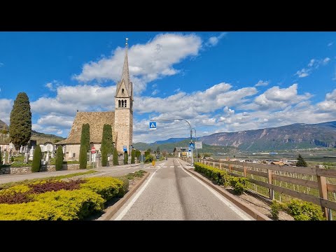 STRADA DEL VINO in ALTO ADIGE scenic drive | MEZZOLOMBARDO to BOLZANO | Italy