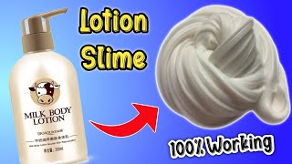How to make Lotion slime | Diy no glue lotion slime | Homemade slime | How to make slime at home