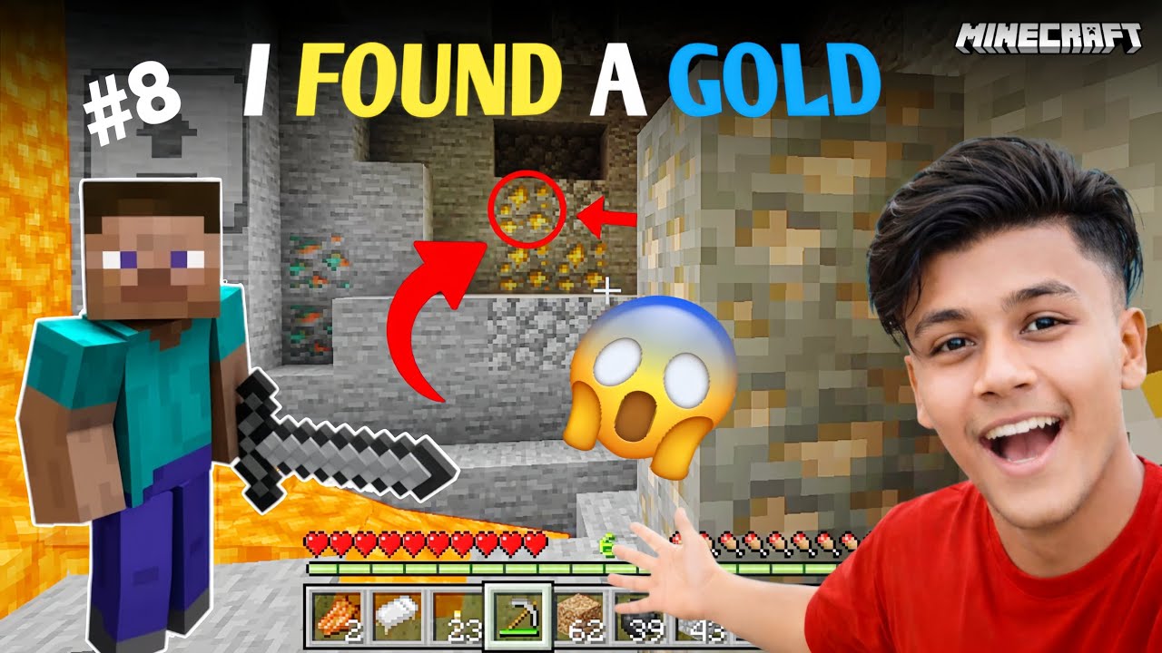 I FOUND A GOLD IN MINECRAFT #8 - YouTube