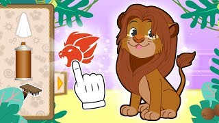 BABY PETS 🦁 Max Dresses up as a Lion, the friends of the savannah | Children's Cartoons