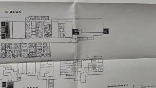 union castle line r m s Windsor Castle passenger accommodation 1969 fold out diagram