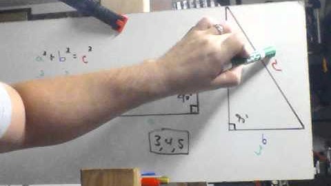 The Pythagorean Theorem or "3-4-5"