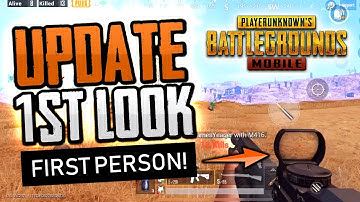 FIRST LOOK: PUBG MOBILE First Person Perspective Gameplay