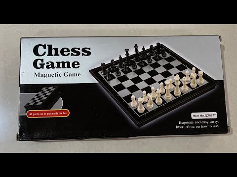 Magnetic Travel Chess Set with Folding Chess Board#Chess#Magnetic