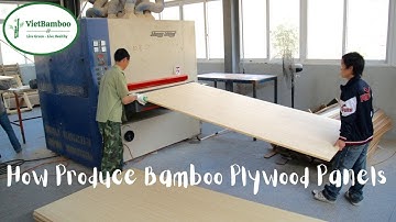 How to Produce Bamboo Plywood Panels 17 Aug