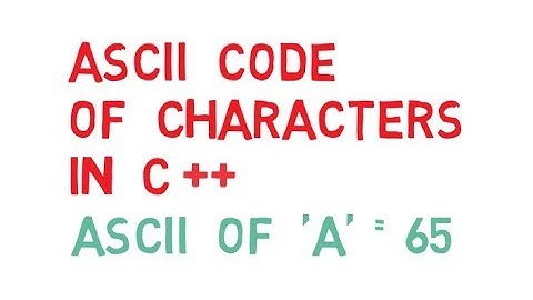 ASCII value of a Character in C++ Urdu/Hindi