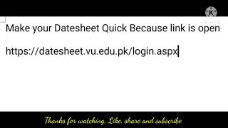 Vu Datesheet link  🌼#using