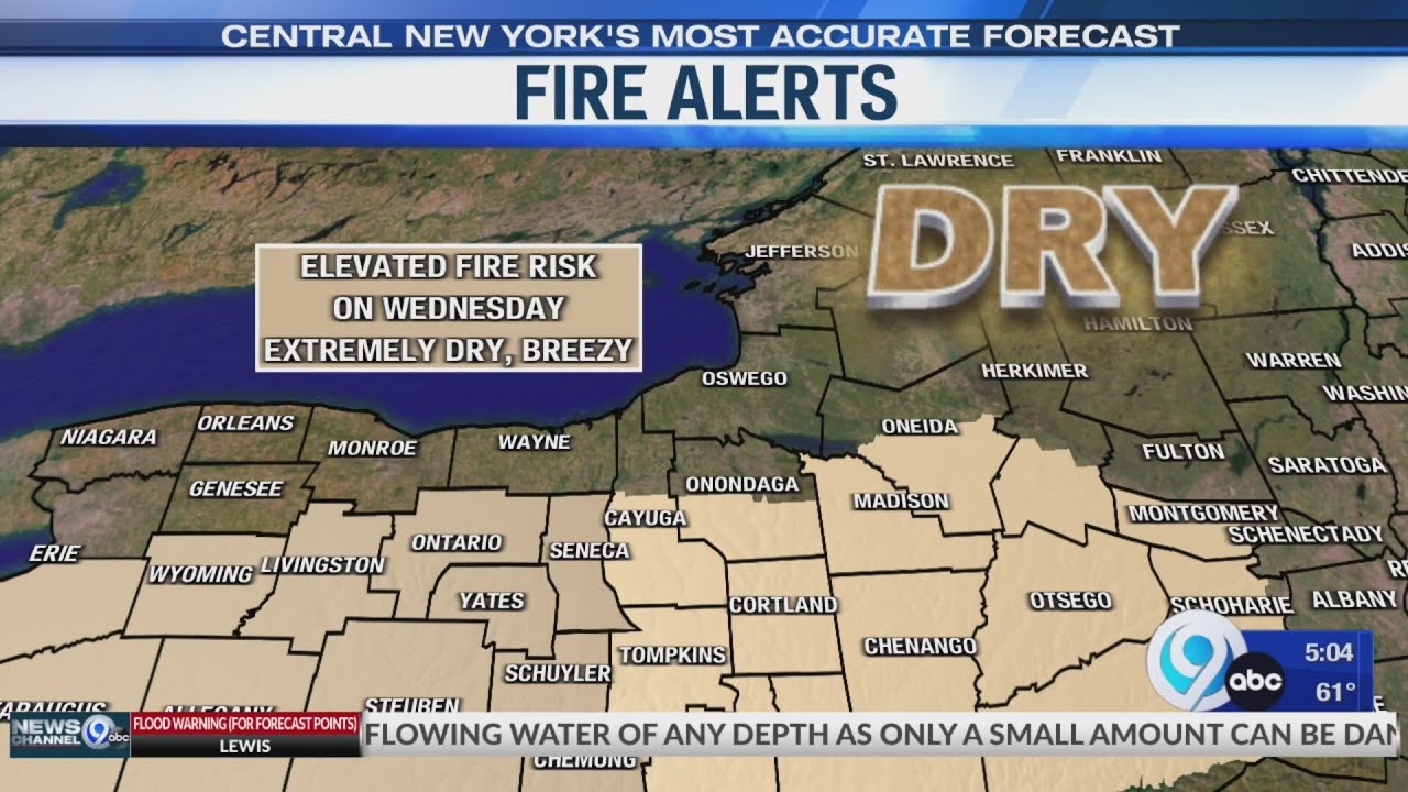 Warm, dry and windy weather increases fire risk - YouTube