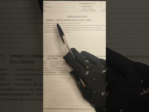 2ème année collège évaluation N2 la production écrite التانيه إعدادي الفرض التاني الدورة الأولى