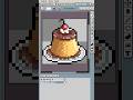 Pixel pudding #pixel #art #tutorial #gamedev #gameart #timelapse #foodart #viral #shorts #icon #how
