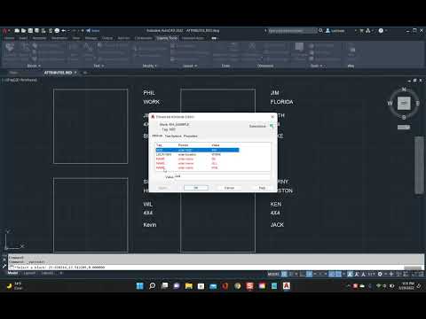 AUTOCAD ATTRIBUTE RED TAGS FIX USING BATTMAN