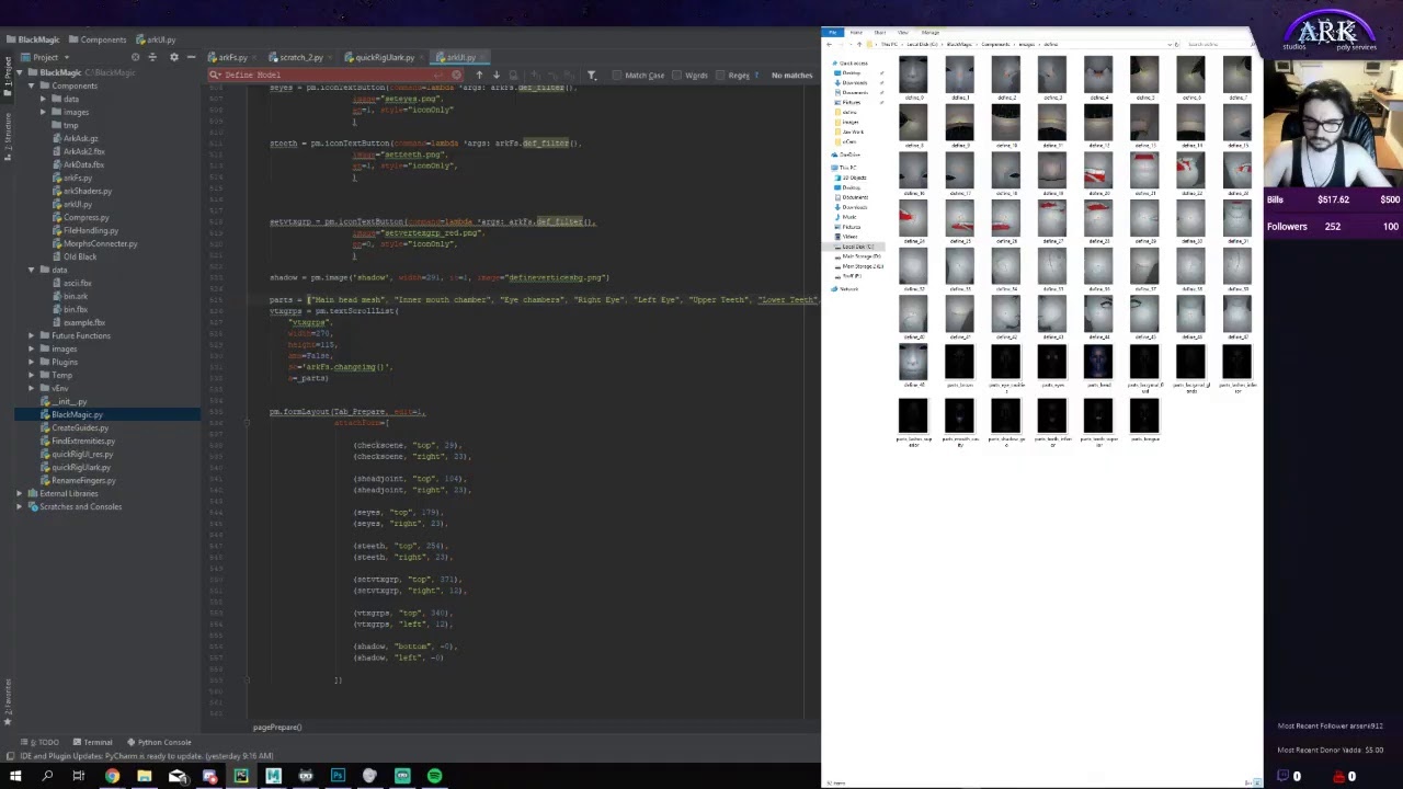 Python UI/UX Work on a Rigging Plugin - YouTube