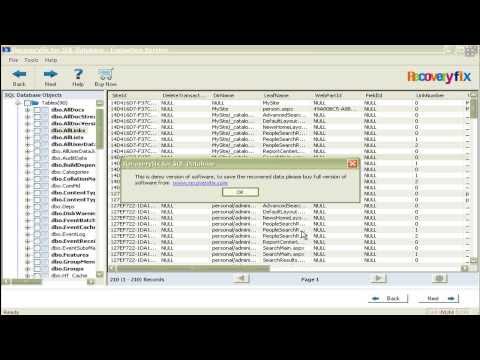 Recoveryfix for SQL