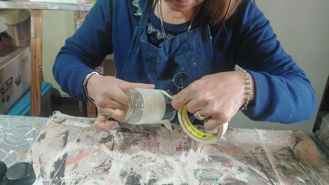 Como hacer Esmerilado y pintar en vidrio con Lámina de decoupage fácil y sencillo 💯🎨👏🎁