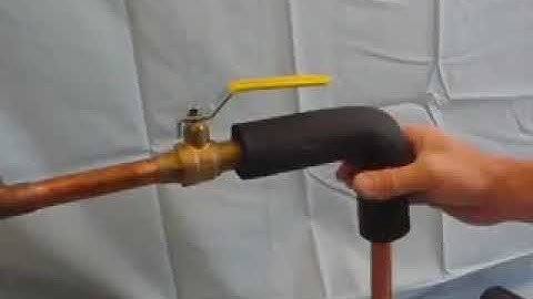 How to Install Rubber elastomeric Foam Pipe Insulation on Small Copper Pipe, 90