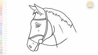 Horse Head Easy Drawings Animal Outline Sketches How To Draw A Horse Step By Step