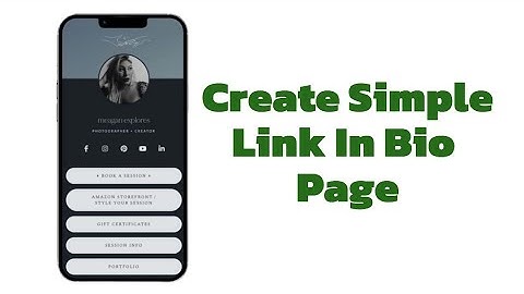 How To Quickly Create A Simple Link In Bio Page For Social Media Profiles Using Faswork