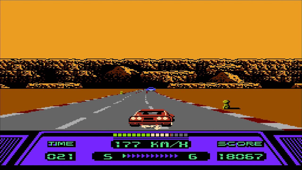 1987 Rad Racer NES Old School retro game playthrough - YouTube