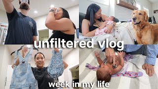 unedited week in my life *new mom* 👼🏼🎀 trying breastmilk, matching outfits, car shopping, dr appts