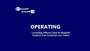 Unloading Floor-Loaded Product from Containers or Trailers Using a Destuff-IT