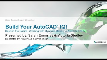 Working with Dynamic Blocks - AutoCAD 2017 WEBINAR - AutoCAD