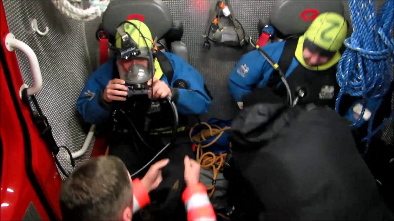 Public Safety Diver training in the High North Atlantic Ocean 2016