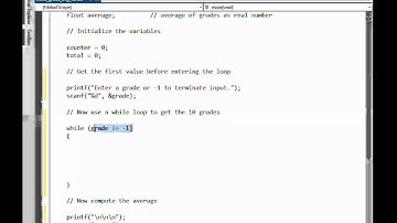 While Loop with Sentinel in C