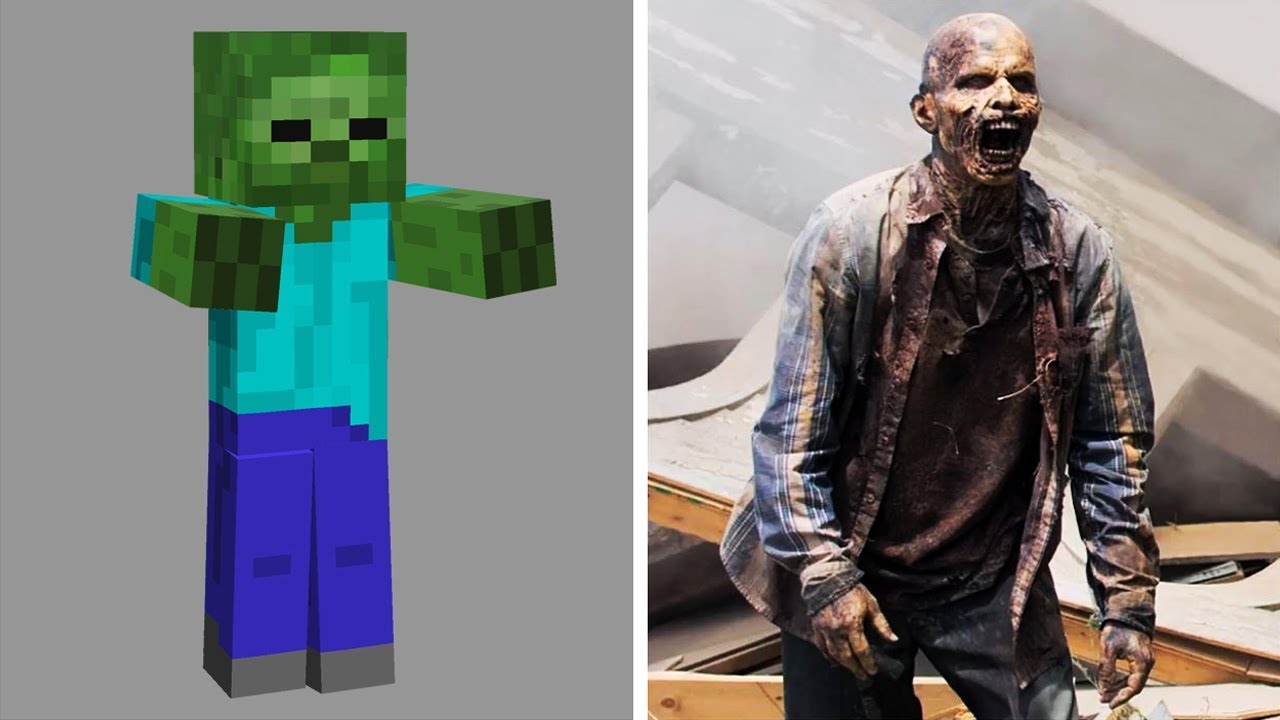 minecraft in real life zombie