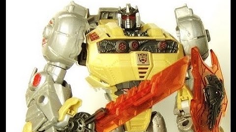 TRANSFORMERS GENERATIONS FALL OF CYBERTRON GRIMLOCK REVIEW!
