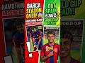 Lamine Yamal OUT for Season? 😱 Truth Behind Injury 🔥 Barcelona Fans Big Update! #shorts #shortvideo