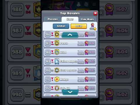 on the leaderboard for ultimate champion. join our clan lebron!!!!#clashroyale#clans#clansrecruiting