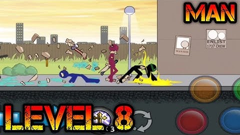 ANGER OF STICK 5: ZOMBIE || LEVEL 8 || MAN [ANGER OF STICK 5: ZOMBIE GAMEPLAY]