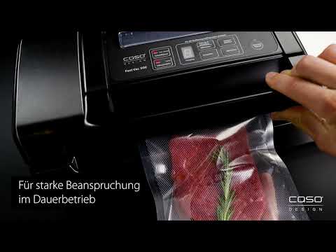 Профессиональный вакуумный упаковщик CASO (Германия) FastVAC 500 | Вакууматор для продуктов автоматический, видео 1