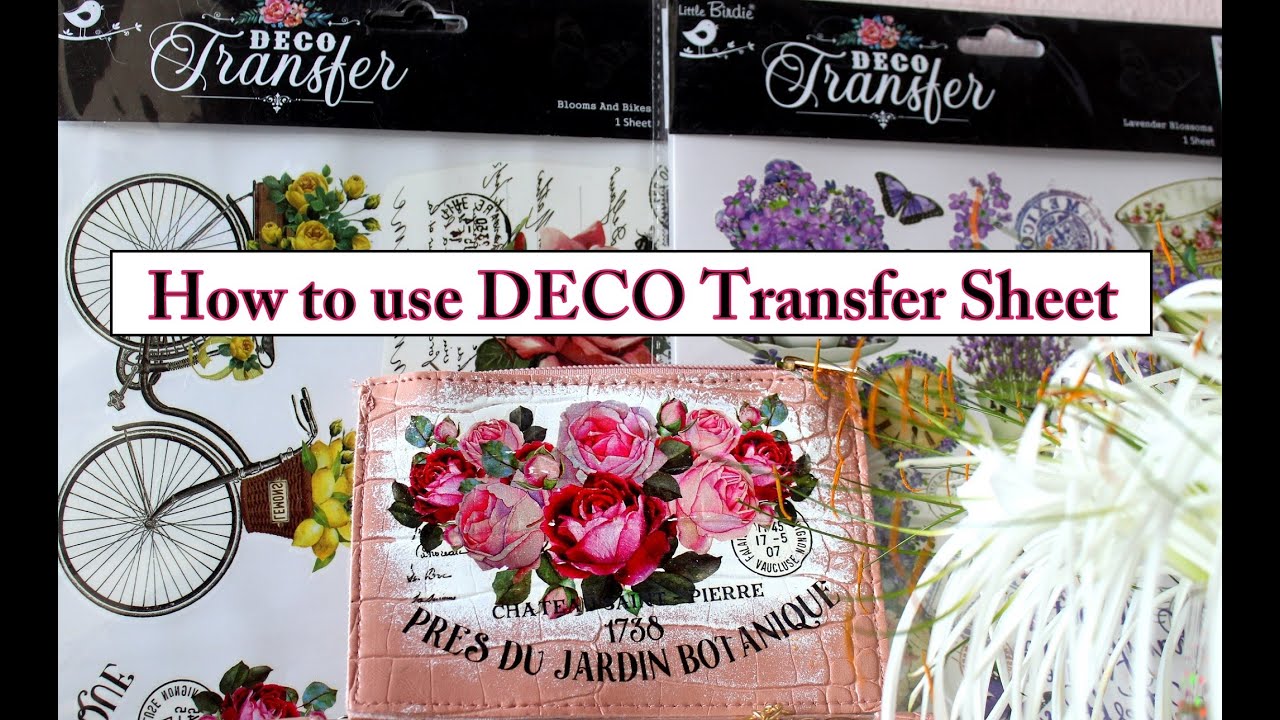 Decorating: How to use transfer sheets
